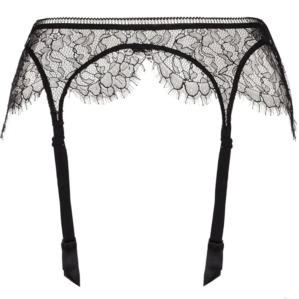 La Perla Lace Onyx Suspender Belt